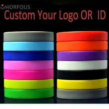 ID браслеты на заказ ваши логотипы силиконовый браслет для взрослых/детей логотип компании события логотип