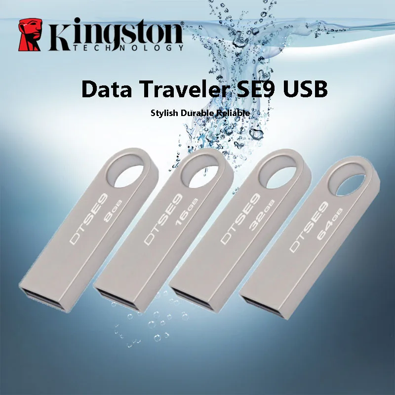 

Original Kingston USB Flash Drive 16GB 32GB USB 2.0 Metal Material DTSE9H Flash USB Stick