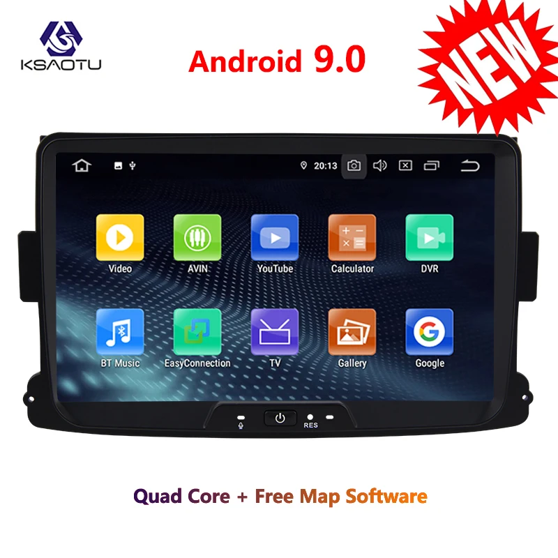 KSAOTU 7 &quotDAB + 4G Android 9 0 автомобильный DVD плеер SD GPS для Renault Dacia Duster Logan Sandero Dokker