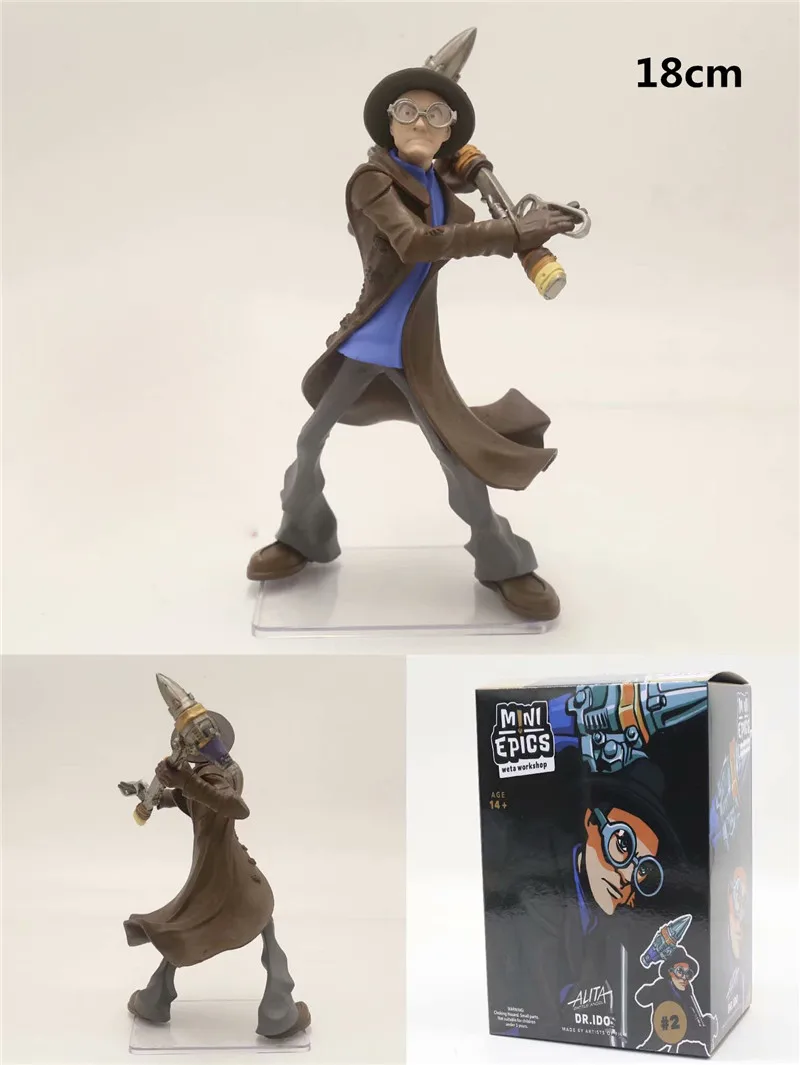 Anime Alita Fighting Angel DR.Ido Zapan PVC Action Figure Toy Figuras Dolls Brinquedos 12-18cm (4)