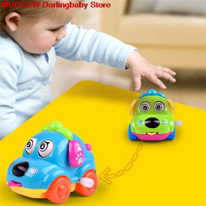 

Diecasts Vehicles Cute Cartoon Puppy Tongue Clockwork Car Education Learning Antistress Funny Gadgets Novelty Interesting Toys