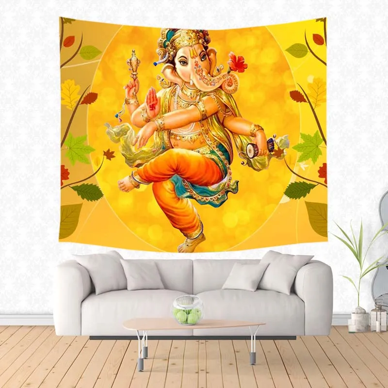 Ganesha Of Hinduism Lord полиэстер прямоугольный гобелен DIY ковер на стену Коврик для йоги коврик для пикника украшения дома спальни