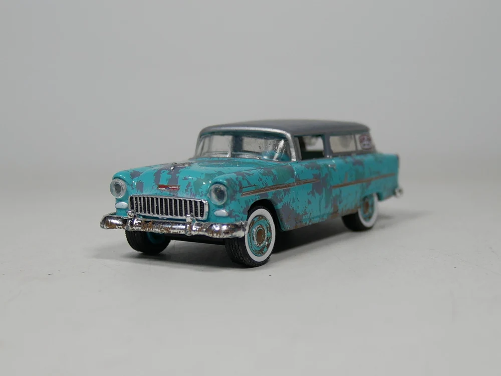 

Green Light 1:64 1955 Chevrolet Two-Ten Handyman boutique alloy car toys for children kids toys bulk freeshipping