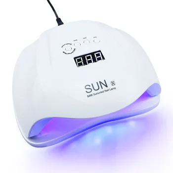 

SUN X 54W UV LED Nail Lamp for Manicure LCD Display 36 LEDs Nail Dryer Lamp for Curing Gel Polish Dryer Auto Sensing Nail Tool