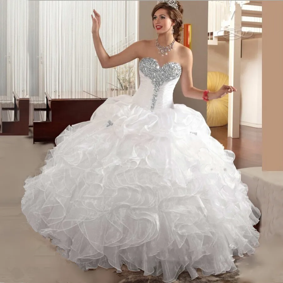 Popular White Quinceanera DressBuy Cheap White Quinceanera Dress lots