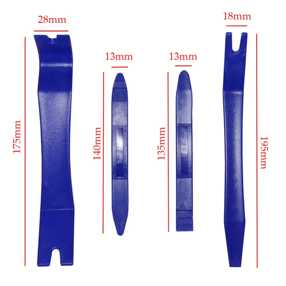 PDR инструменты 4 шт. инструменты для снятия панели автомобиля отделка инструмент для удаления аудио установщик инструмент для ремонта