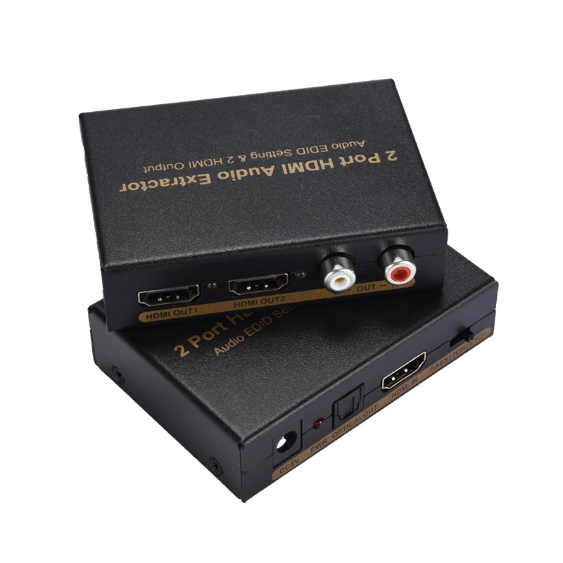 1x2 HDMI сплиттер со встроенным аудио экстрактором Оптический RCA L/R стерео выходы WIF66|
