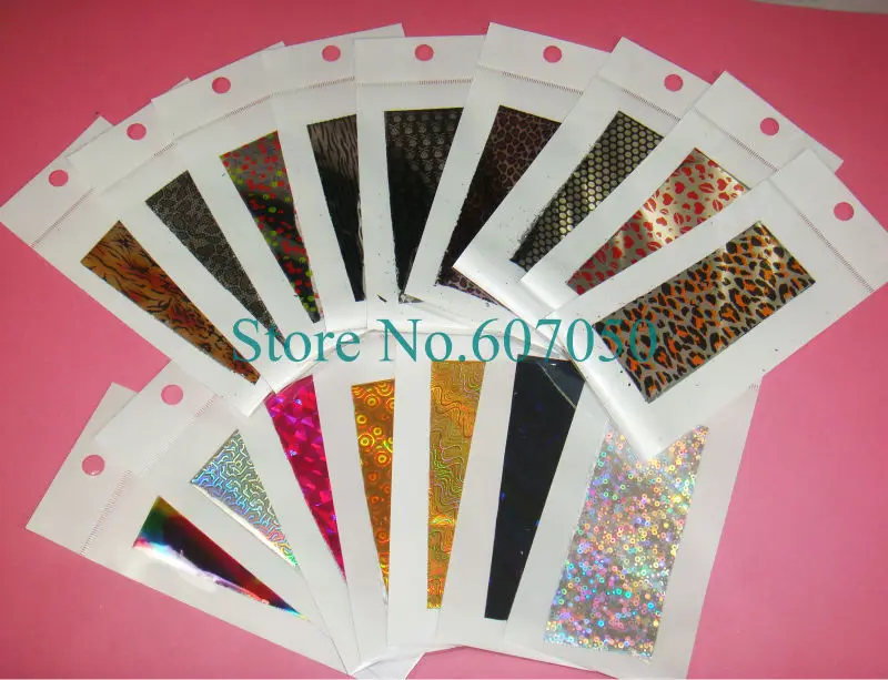 

60pcs(=30designs) x 2013 Hot Selling NEW Leopard Print Transfer Nail Foil Stickers(20cm*4cm) for Nail Art DIY-Free Shipping