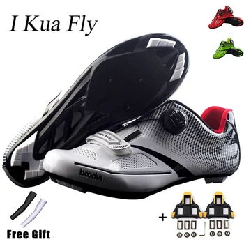 

2019 Road Bike Shoes Bicycle Breathable Pro Self-Locking Cycling Shoes Ultralight Athletic Racing Sneakers Zapatos Ciclismo z41