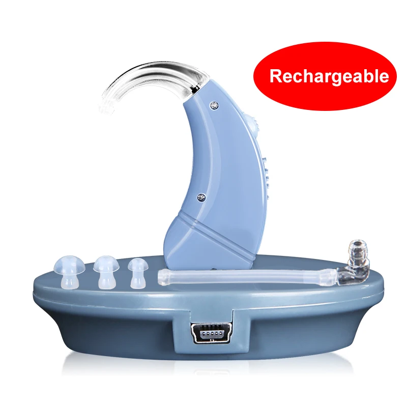 Cofoe Digital Hearing Aid Device BTE Rechargeable Hearing Aids Hearing Amplifier Ear Aid Ear Care Tools for the Elderly