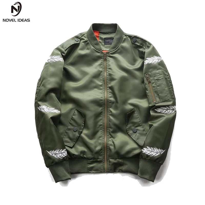 

Novel ideas Bomber Jacket Men 2017 Ma-1 Flight Jacket Pilot Air Force Male Ma1 Army Green Military motorcycle Jackets Coats 6XL