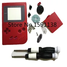 Горячая весь комплект корпус красный цвет для DMG-01 классический GameboyGB Оболочка с X/Y отвертка рождественские подарки для детей