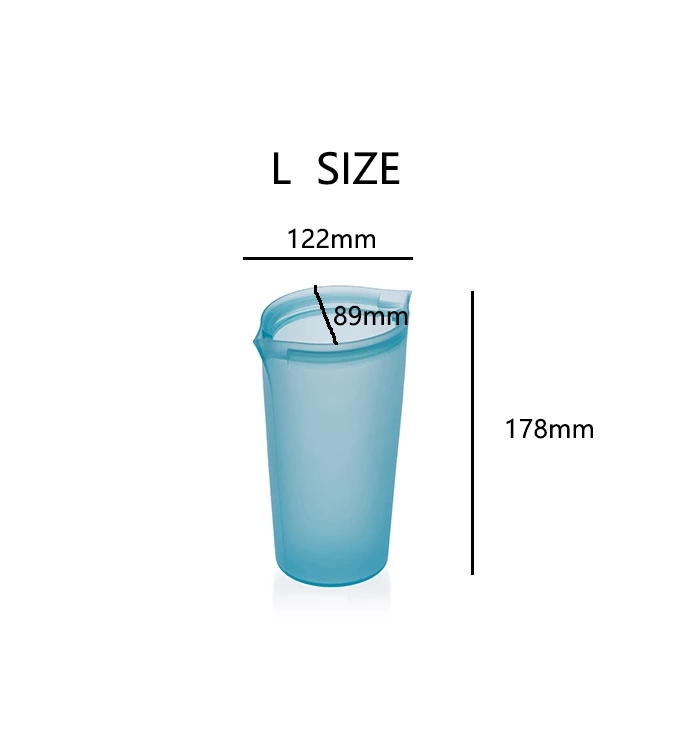 ZIPPWARE многоразовая силиконовая пищевая сумка для хранения контейнеры с защитой от проливания стоьте вверх силиконовая чашка