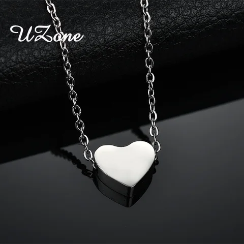 Tiny Love Heart Pendant Necklace Boho Chain Necklace For Women Lover  Birthday Gift Collier Femme Jewelry