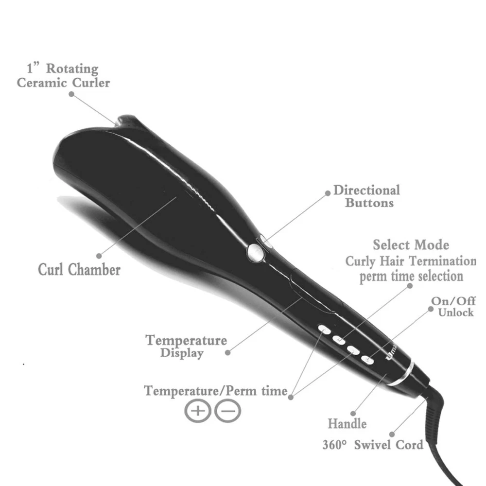 

Rose-shaped Multi-Function LCD Curling Iron Professional Hair Curler Styling Tools Curlers Wand Waver Curl Automatic Curly Air