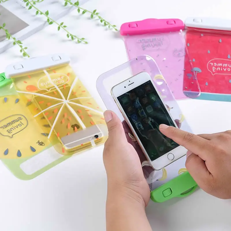 

Travel Accessories Women Fruit Banana Waterproof Pouch Bag PVC Cell Phone Case For IPhone Coin Purse Card Holder Storage Wallet