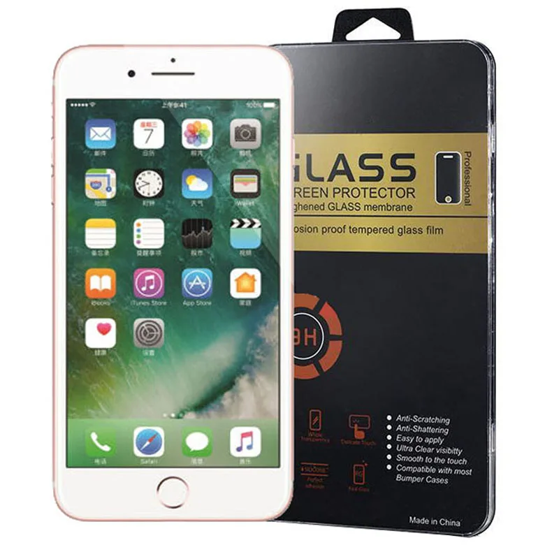0 26mm 2 5D For font b iphone b font 7 7 plus Tempered Glass For