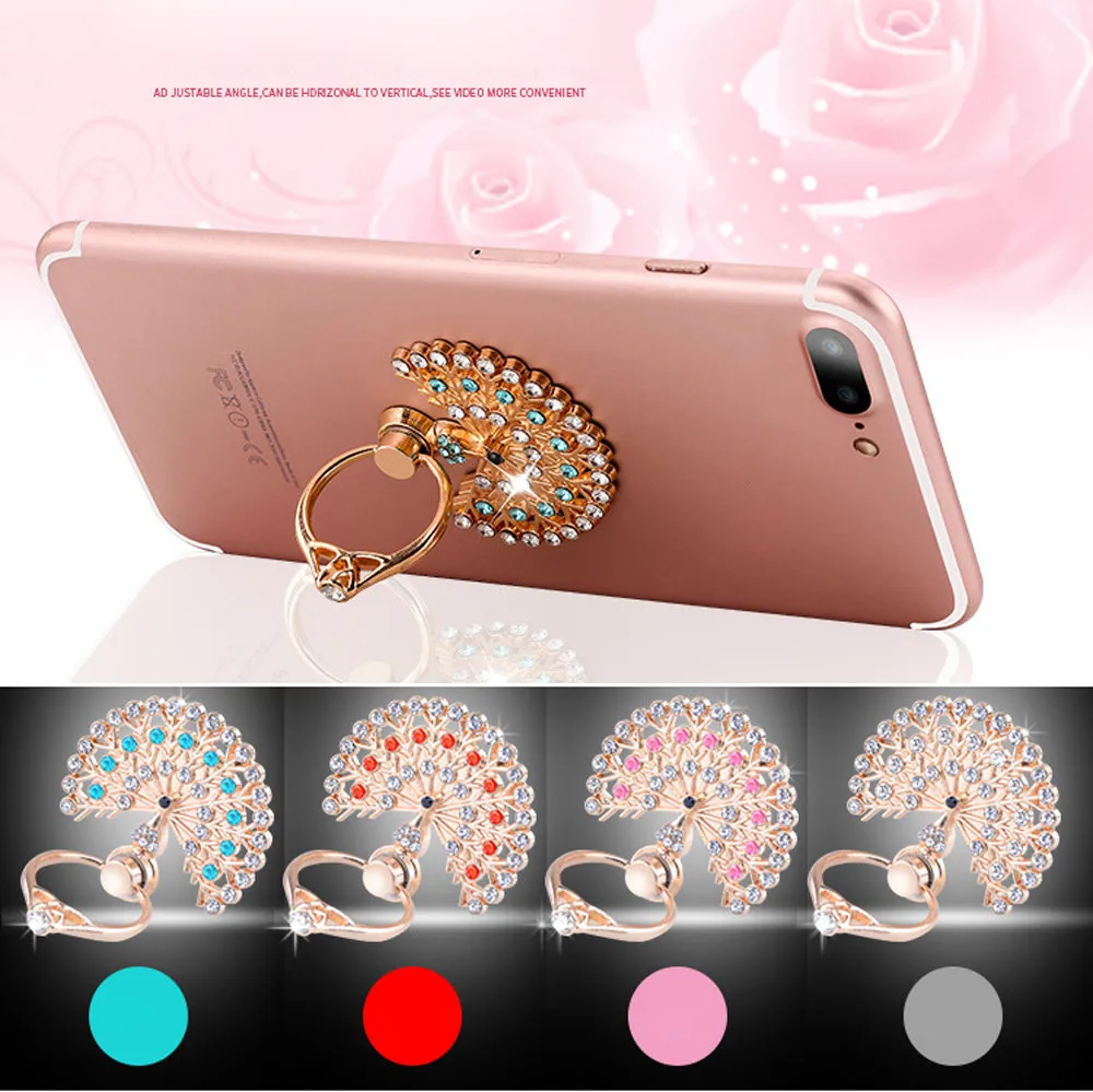 

1PC New Universal 360 Mobile Phone Holder Watch Shape Metal Finger Ring Stand Holder Phone Bracket Metal Cell Phone Bracket