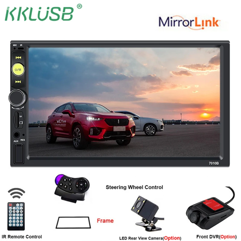 2din автомобильное радио 7 &quotHD Авторадио мультимедийный плеер 2 DIN сенсорный экран