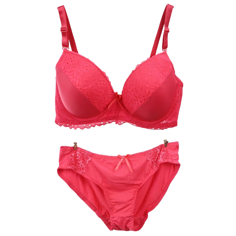 2018 Hot Sale Push Up Padded Bra Panties Set Women's