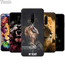 Black Soft Case for Oneplus 7 7 Pro 6 6T 5T Silicone TPU Case for Oneplus 7 7Pro Phone Cover Shell king tiger lion