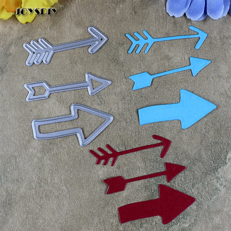 3 Pieces of Arrows Card Maker Metal Die Cutting Dies For DIY
