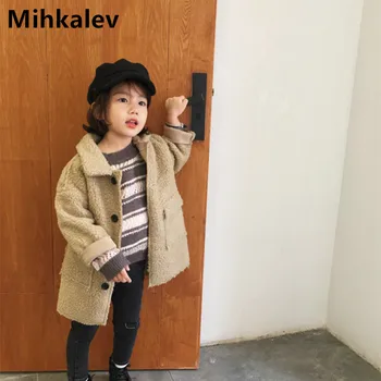 Mihkalev baby winter jacket girls coat fashion children long-length overcoat kids clothes girls thicken Windbreaker outerwear