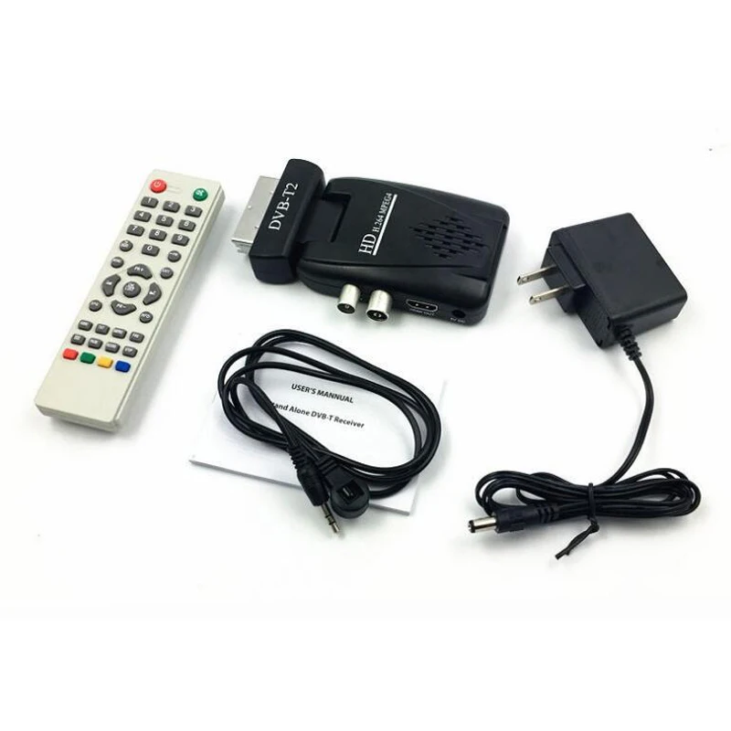 QS610 DVB-T DVB-T2 ТВ-тюнер приемник DVB T/T2 1080P HD цифровой Scart наземный спутниковый ТВ-приемник с дистанционным управлением DVBT2 MPEG4