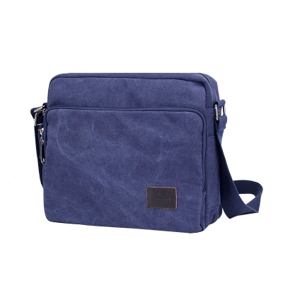 Новинка, многофункциональные мужские сумки-мессенджеры через плечо, винтажные повседневные сумки через плечо, мужские дорожные сумки - Цвет: Blue