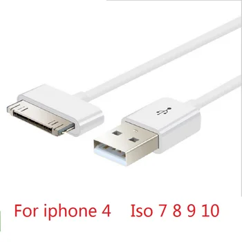 

90cm 30pin USB data Cable For Apple Data Sync 30pin USB Cable For iPhone 4 4S ipad 1 2 3 itouch4 Charging Cable