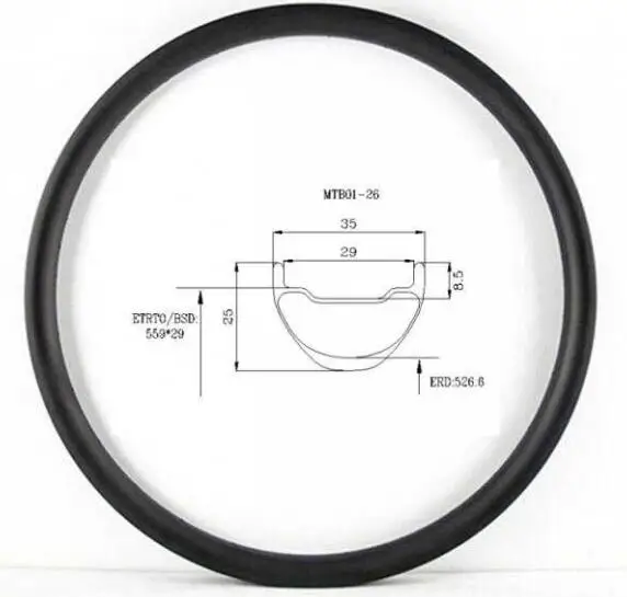 35 мм* 25 мм AM XC 29er 650B 26er карбоновые mtb диски clincher бескамерные совместимые горный Карбон mtb колеса логотип на заказ