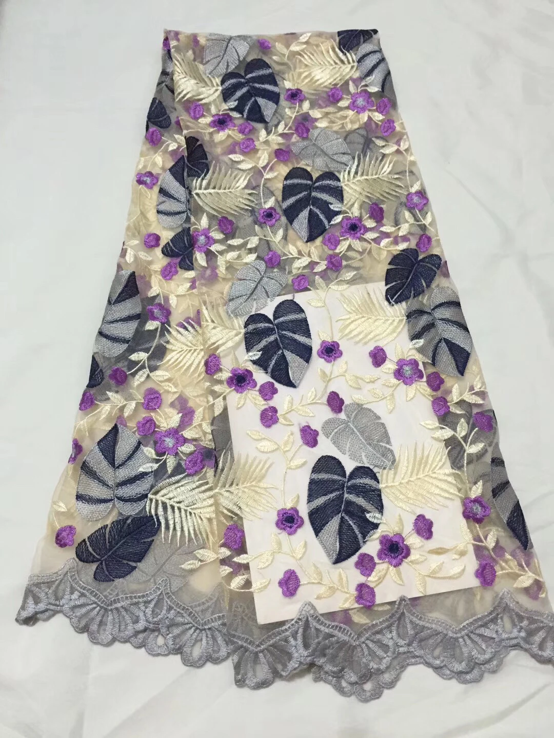 Африканская кружевная ткань вышитая нигерийская гипюровая французская кружевная ткань высокого качества 2018 африканская французская