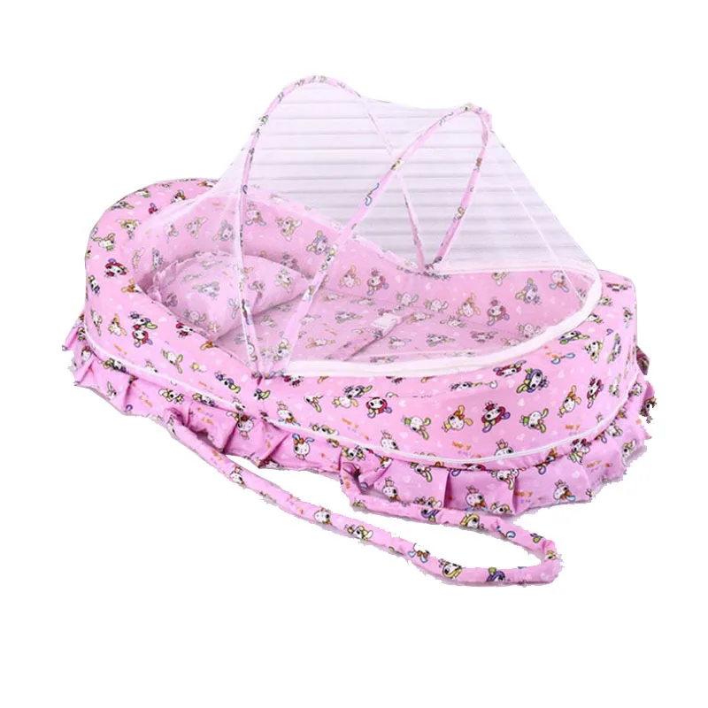 

Portable Baby Cotton Mosquito Net Cartoon Printed Infant Crib Tent Dust Proof Canopy Mosquito Net Baby protection Baby Cradle