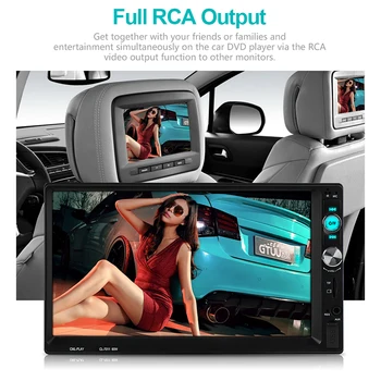 

Radio 2 Din Autoradio Bluetooth Handsfree MP5 Player AUX USB Car Audio Mirror Link Steering Wheel Controls 7" Inch Auto Stereo