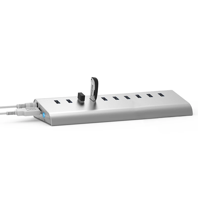 Prix pour 10 port hub 3.0 connecteur en aluminium usb splitter 10 in1 multi port usb combo haute vitesse USB diviseur ordinateur portable tablet extender H101U3 Prix pour 10 port hub 3.0 connecteur en aluminium usb splitter 10 in1 multi port usb combo haute vitesse USB diviseur ordinateur portable tablet extender H101U3