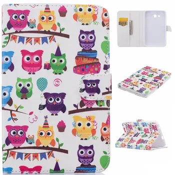 

Owl Flip PU Leather Tablet Case Smart Cover For Samsung Galaxy Tab 3 Lite 7.0 T110 Tab4 T230 T530 Tab A T350 T550 Tab E T560