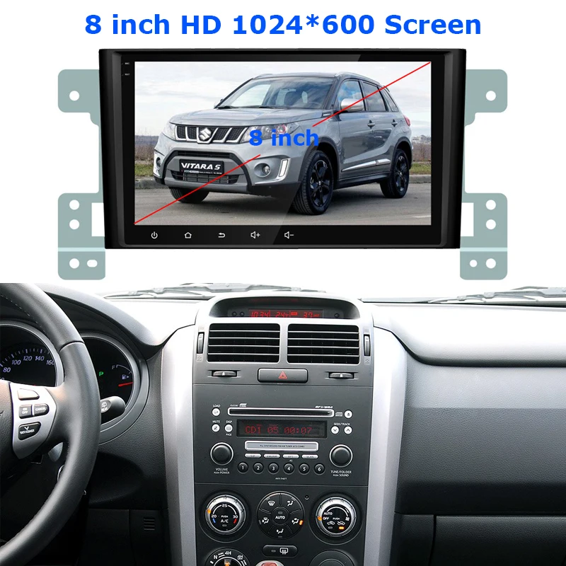 Perfect SMARTECH 8 inch Car Audio Radio GPS Navigation System For Suzki Grand Vitara 2005-2012 Android 8.1.0 Octa Core 2GB RAM 32GB ROM 8