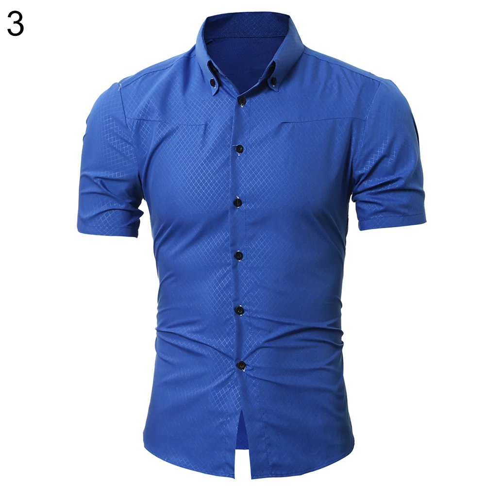 Men's Stylish Casual Slim Fit Checked 