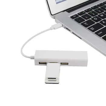 

Type-C Adapter USB-C Hub 4in1 USB-C 3.1 to USB3.0 RJ45 Ethernet Port for Macbook