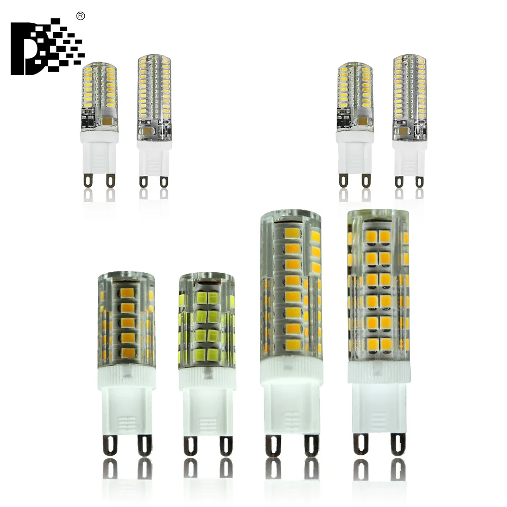 G9 2835 светодио дный 3 Вт 5 Вт 7w9 w 2835 smd светодио дный 220 В cristallo g9 лампада ди кандела дель силиконовые светодио дный cristallo силиконовые lampadina candel