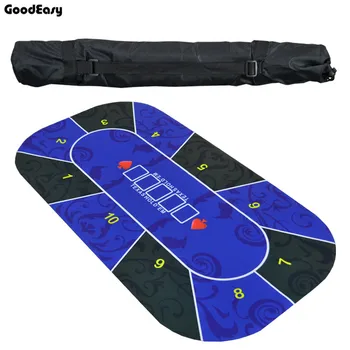 1.2m Texas Hold'em Tablecloth Rubber Mat Board Game Poker Table Top Digital printing Suede Casino Layout Poker Accessories