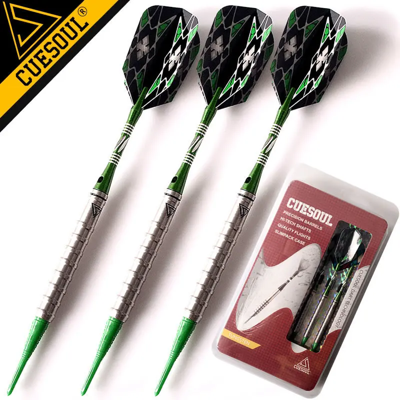 

90% CUESOUL Tungsten Darts 18g 15cm Darts Professional Game Soft Tip Darts Electronic Dart With Aluminum Shafts