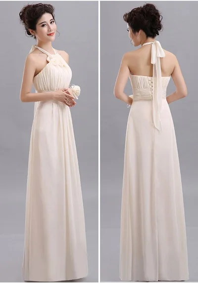 QNZL70X# шифоновое длинное платье подружки невесты с v-образным вырезом на шнуровке фиолетового цвета шампанского, розового и синего цвета,, свадебное платье с цветами на заказ