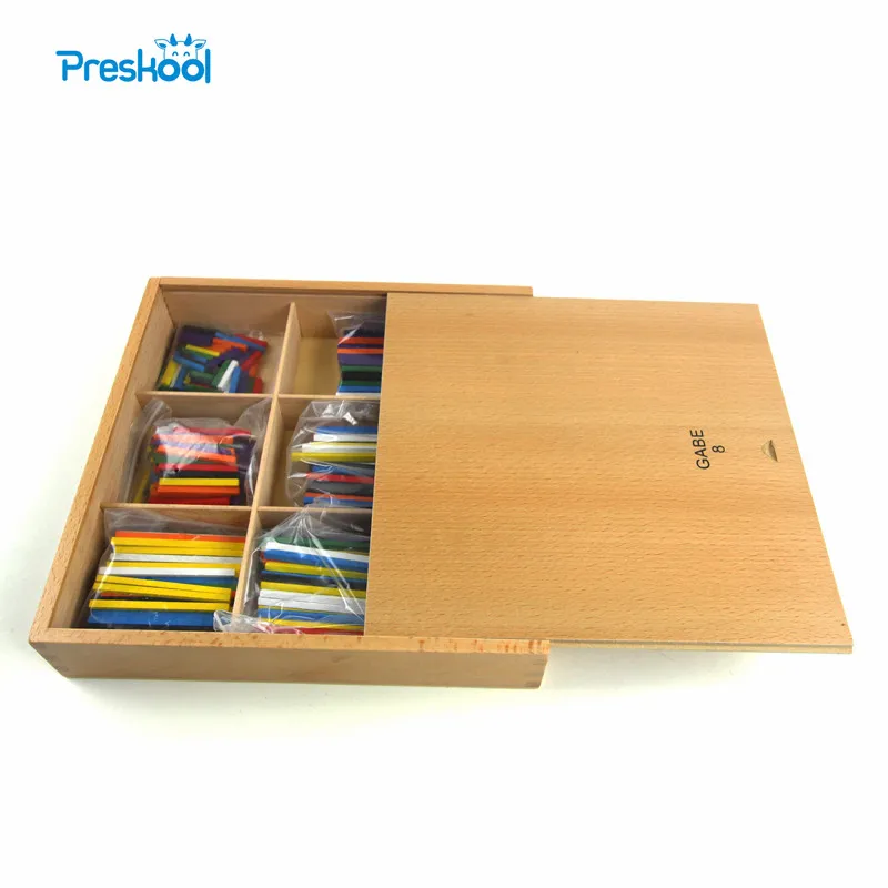 Varas de Madeira Ferramenta de Ensino Montessori Bebê Crianças Brinquedos Froebel Gabe 8 Aprendizagem Educação Pré-escolar Formação Brinquedo Juguets 2 Brinquedos e hobbies