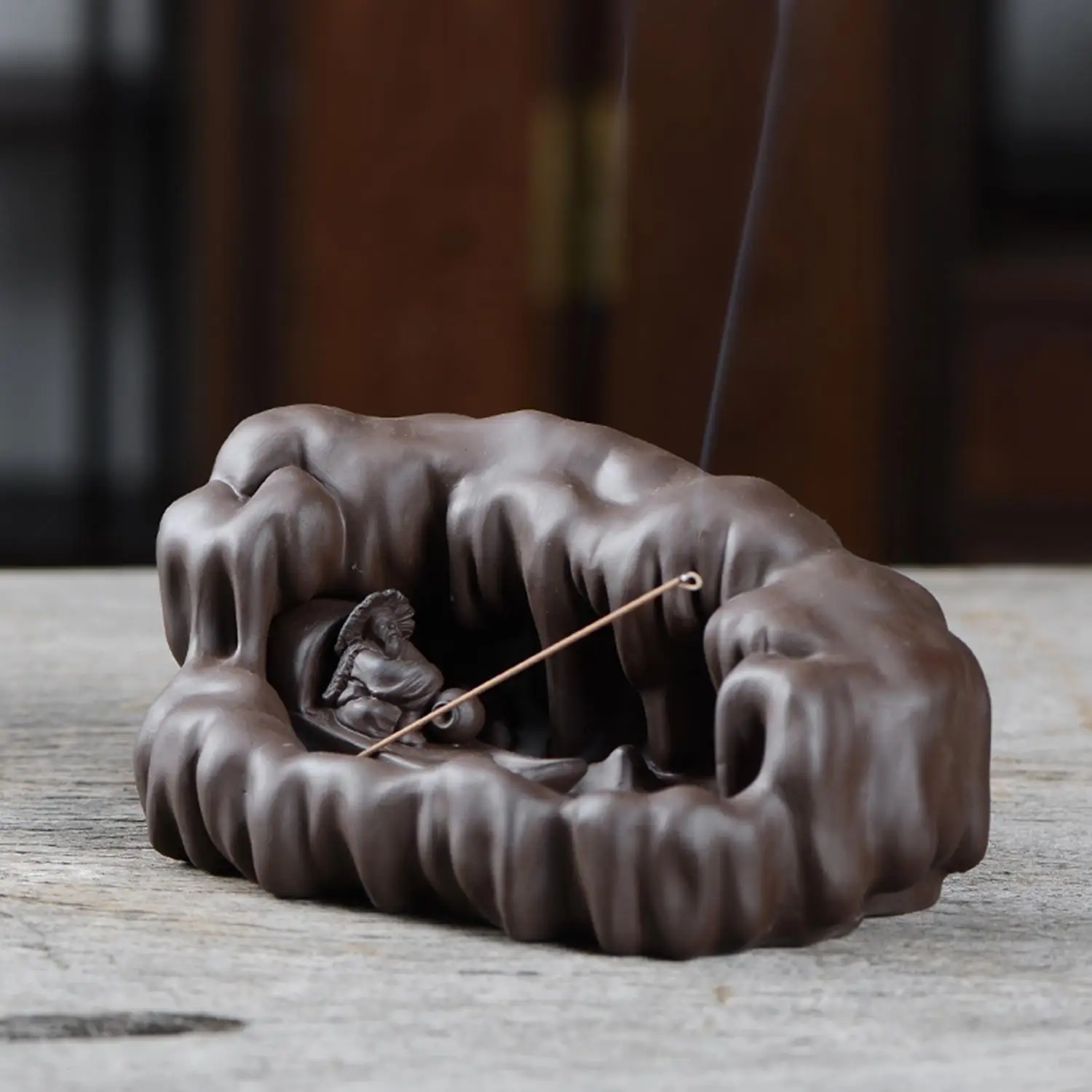 Zen purple sand incense burner incense stick holder backflow incense