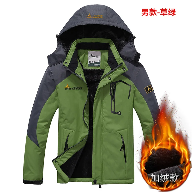 

Tutomptu New Men's Clothing Outdoor windproof Climbing jacket Sports jacket Polyester Hiking Clothing ski WindBreaker L-6XL