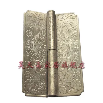 

[Haotian vegetarian] antique copper hinge top cabinet white copper engraved copper thickening HTF-066