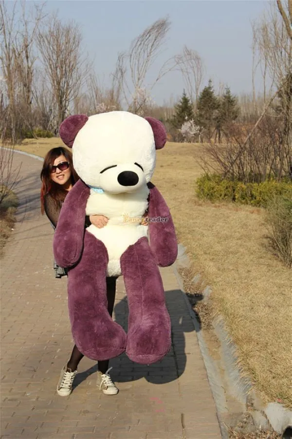 Fancytrader Real Picture! 63'' 160cm Giant Stuffed Plush Sleepy Purple Teddy Bear, Free Shipping FT50746 (6)