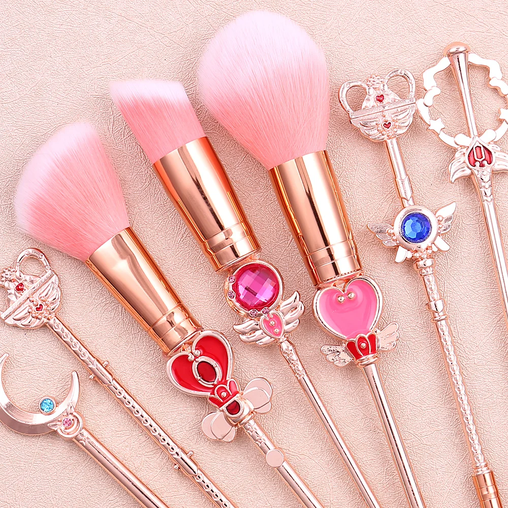 

Classical Anime Sailor Moon Makeup Outfit/Makeup Brush Woman Girl Gift Shading Contour Foundation Powder Blush Shader Brush Tool