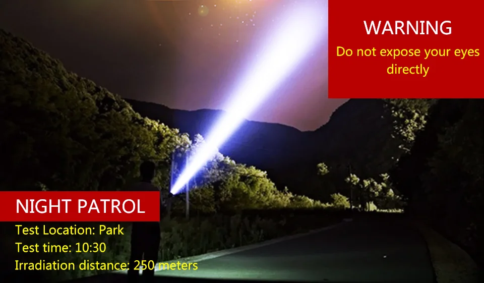 Powerful LED Flashlight 9 10 12 T6 LEDs Torch Portable LED Linterna 4pcs 18650 Battery Powered for Outdoor Lighting Hiking Camping (5)